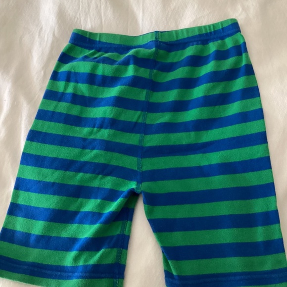 Hanna andersson size 14 green blue pj cotton short set - Picture 14 of 16